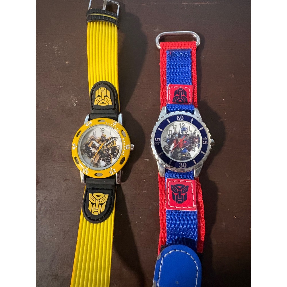 Transformers Watch Lot Optimus Prime Bumblebee Autobot Kids Analog Wristwatches